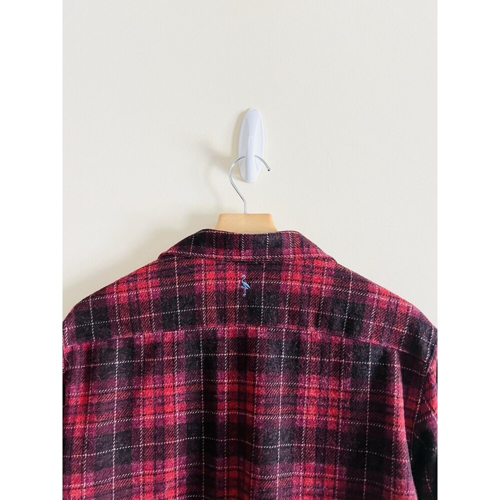 Tailorbyrd The Sweatershirt Mens M Red Buffalo Check Plaid Super Soft Flannel - Picture 5 of 5